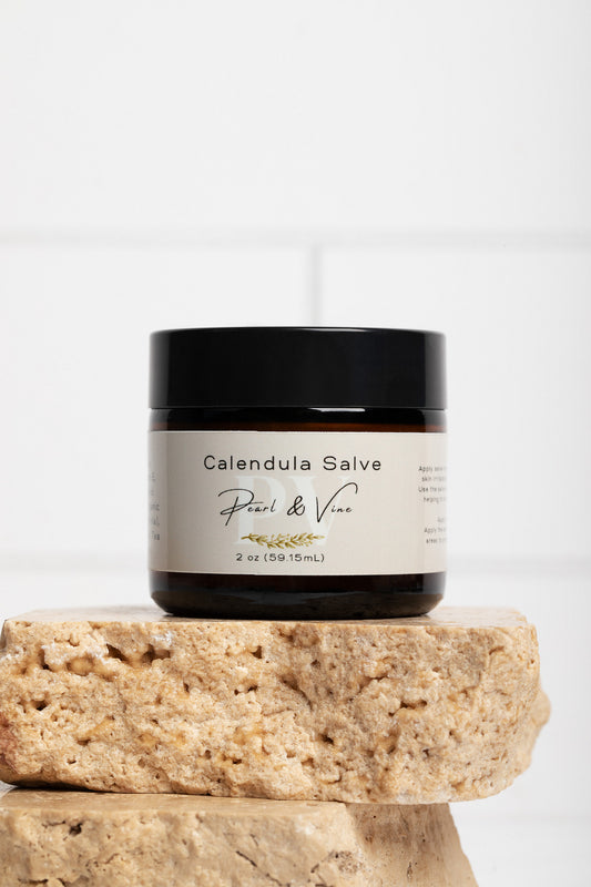 Calendula Salve with Manuka Honey, Frankincense and Heather Flowers