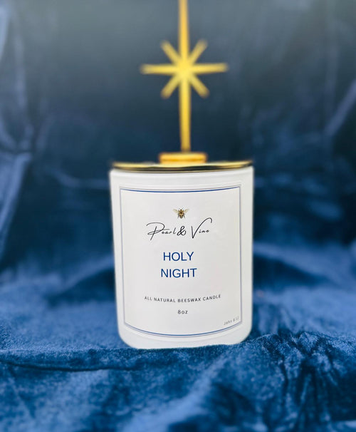 Holy Night Beeswax Candle