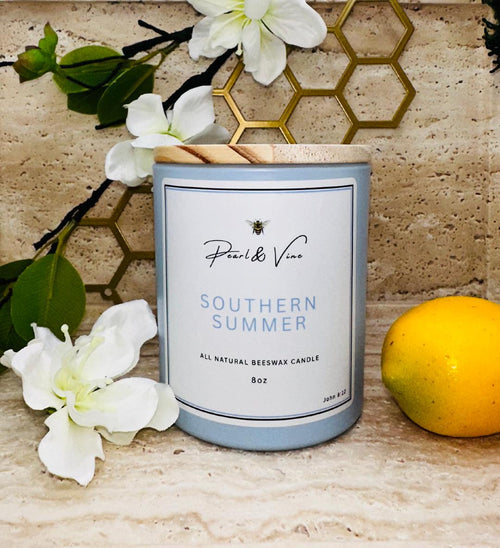 Southern Summer All Natural Beeswax Candle - 8oz